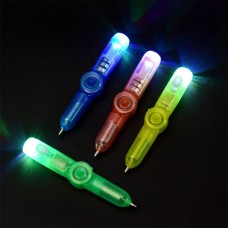 Ballpoint Pen Luminous LED Light Fidget Spinner Hand Top Spinners Glow In Dark EDC Figet Spiner Finger Stress Relief Toys Pen