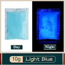 Light Blue Luminous Powder for DIY Party Creative Makeup Wall Glass Crafts Decorations Glow In Dark 10g