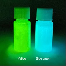 Glow in the Dark 2 Bottles Luminous Paint for Arts Party Decorations Blue Green Phosphor Pigment 20g