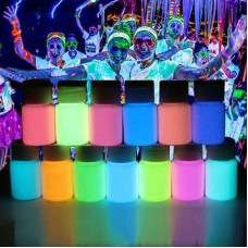 8 Colors Super Bright Luminous Epoxy Resin Pigment Glow in The Dark Liquid Colorant Body Art UV Body Paint Set Each 15g