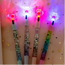 Kawaii Cat Claw Glowing Gel Pen Quicksand LED Light Pen Creative Stationery Student Signature Pens for Kids Girls Gift